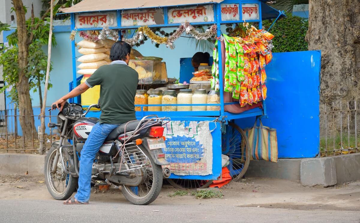 tea stand in india